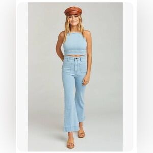Show Me Your Mumu cropped Farrah Jean size 31